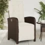 Gartensessel und Fußstütze 2 Stk. PE Rattan braun von , Gartenstühle - Ref: Foro24-365194, Preis: 279,34 €, Rabatt: %