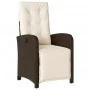 Gartensessel und Fußstütze 2 Stk. PE Rattan braun von , Gartenstühle - Ref: Foro24-365194, Preis: 279,34 €, Rabatt: %