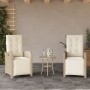 Gartenrelaxsessel mit Fußstütze 2 Stk. PE Rattan beige von , Gartenstühle - Ref: Foro24-365196, Preis: 264,95 €, Rabatt: %
