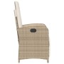 Gartenrelaxsessel mit Fußstütze 2 Stk. PE Rattan beige von , Gartenstühle - Ref: Foro24-365196, Preis: 264,95 €, Rabatt: %