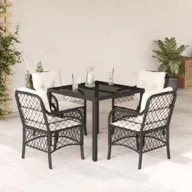 5-piece garden furniture set with black synthetic rattan cushions by , Garden sets - Ref: Foro24-3212019, Price: 481,66 €, Di...