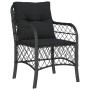 5-teiliges Gartenmöbel-Set mit schwarzen synthetischen Rattankissen von , Gartensets - Ref: Foro24-3212025, Preis: 420,96 €, ...