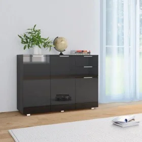 Hochglanzschwarzes Sideboard 107x35x80,5 cm von vidaXL, Sideboards - Ref: Foro24-283719, Preis: 162,14 €, Rabatt: %