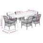7-piece garden dining set with brown synthetic rattan cushions by , Garden sets - Ref: Foro24-3212115, Price: 761,34 €, Disco...