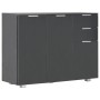 Aparador negro brillante 107x35x80,5 cm