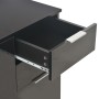 Aparador negro brillante 107x35x80,5 cm