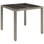 5-teiliges Garten-Esszimmerset mit synthetischen Rattankissen grau von , Gartensets - Ref: Foro24-3212645, Preis: 664,99 €, R...