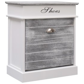 Paulownia Holzschuhschrank grau 50x28x58 cm von vidaXL, Schuhregale und Schuhorganisatoren - Ref: Foro24-284081, Preis: 70,22...