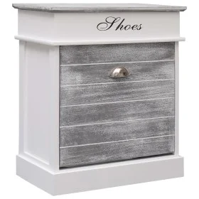 Paulownia Holzschuhschrank grau 50x28x58 cm von vidaXL, Schuhregale und Schuhorganisatoren - Ref: Foro24-284081, Preis: 66,25...