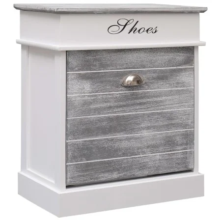 Gray Paulownia wood shoe cabinet 50x28x58 cm by vidaXL, Shoe racks and shoe organizers - Ref: Foro24-284081, Price: 66,25 €, ...