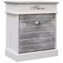 Mueble zapatero de madera de Paulownia gris 50x28x58 cm de vidaXL, Zapateros y organizadores de calzado - Ref: Foro24-284081,...
