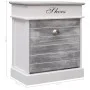 Mueble zapatero de madera de Paulownia gris 50x28x58 cm de vidaXL, Zapateros y organizadores de calzado - Ref: Foro24-284081,...