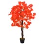 Planta artificial árbol de arce con macetero rojo 120 cm by vidaXL, artificial flora - Ref: Foro24-280195, Price: 53,57 €, Di...