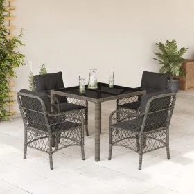 5-piece garden dining set with gray synthetic rattan cushions by , Garden sets - Ref: Foro24-3212031, Price: 457,03 €, Discou...