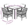 Set comedor de jardín 5 piezas con cojines ratán sintético gris de , Conjuntos de jardín - Ref: Foro24-3212031, Precio: 441,7...