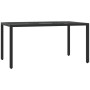 7-teiliges Garten-Essset und schwarze Kissen aus synthetischem Rattan von , Gartensets - Ref: Foro24-3212027, Preis: 639,99 €...