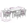 Set comedor jardín 7 pzas y cojines ratán sintético gris de , Conjuntos de jardín - Ref: Foro24-3212033, Precio: 711,37 €, De...