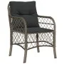 5-piece garden dining set with gray synthetic rattan cushions by , Garden sets - Ref: Foro24-3212050, Price: 513,65 €, Discou...