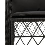 5-piece garden furniture set with black synthetic rattan cushions by , Garden sets - Ref: Foro24-3212099, Price: 468,02 €, Di...
