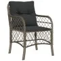 Garden dining set 7 pieces and gray synthetic rattan cushions by , Garden sets - Ref: Foro24-3212129, Price: 757,68 €, Discou...
