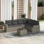 7-piece garden sofa set with gray PE rattan cushions by , Modular outdoor sofas - Ref: Foro24-3251357, Price: 435,47 €, Disco...