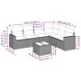 7-piece garden sofa set with gray PE rattan cushions by , Modular outdoor sofas - Ref: Foro24-3251357, Price: 435,47 €, Disco...
