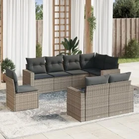 8-piece garden sofa set and gray synthetic rattan cushions by , Modular outdoor sofas - Ref: Foro24-3251577, Price: 540,68 €,...