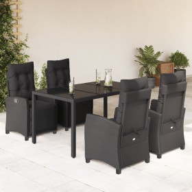 5-piece garden furniture set with black synthetic rattan cushions by , Garden sets - Ref: Foro24-3212890, Price: 680,52 €, Di...