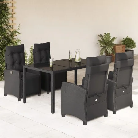 5-piece garden furniture set with black synthetic rattan cushions by , Garden sets - Ref: Foro24-3212890, Price: 790,55 €, Di...
