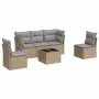 Juego de sofás jardín con cojines 6 pzas ratán sintético beige de , Conjuntos de jardín - Ref: Foro24-3249198, Precio: 356,33...