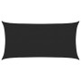 Toldo de vela negro HDPE 160 g/m² 2x3,5 m