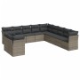 Set mit 11 Gartensofas und Kissen synthetisches Rattangrau von , Gartensets - Ref: Foro24-3249719, Preis: 685,73 €, Rabatt: %