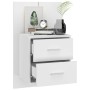 Glänzend weißer Wand-Nachttisch von vidaXL, Nachttische - Ref: Foro24-811001, Preis: 46,55 €, Rabatt: %