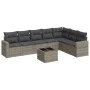 Garden sofa set 8 pieces and gray synthetic rattan cushions by , Modular outdoor sofas - Ref: Foro24-3251397, Price: 488,13 €...