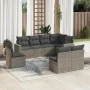 Garden sofa set 8 pieces and gray synthetic rattan cushions by , Modular outdoor sofas - Ref: Foro24-3251407, Price: 491,59 €...
