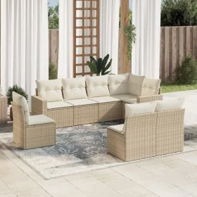 Gartensofa-Set mit beigen Kissen 8 Stück PE-Rattan von , Modulare Sofas für den Außenbereich - Ref: Foro24-3251405, Preis: 54...