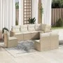 Gartensofa-Set mit beigen Kissen 8 Stück PE-Rattan von , Modulare Sofas für den Außenbereich - Ref: Foro24-3251405, Preis: 54...