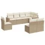 Gartensofa-Set mit beigen Kissen 8 Stück PE-Rattan von , Modulare Sofas für den Außenbereich - Ref: Foro24-3251405, Preis: 54...