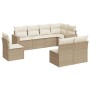 Juego de sofás de jardín con cojines beige 8 pzas ratán PE de , Sofás modulares de exterior - Ref: Foro24-3251405, Precio: 55...