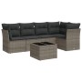 6-piece garden furniture set with gray synthetic rattan cushions by , Garden sets - Ref: Foro24-3249449, Price: 369,30 €, Dis...