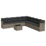 Set de sofás de jardín 10 pzas con cojines ratán sintético gris de , Conjuntos de jardín - Ref: Foro24-3249629, Precio: 584,8...
