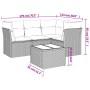 Garden sofa set with 5-piece synthetic rattan beige cushions by , Garden sets - Ref: Foro24-3249428, Price: 342,14 €, Discoun...