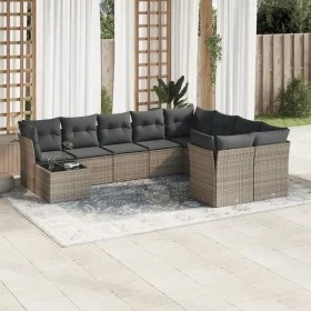 Set de sofás de jardín 10 pzas con cojines ratán sintético gris de , Conjuntos de jardín - Ref: Foro24-3250029, Precio: 600,5...
