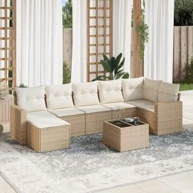 Garden sofa set with beige cushions 8 pcs PE rattan by , Modular outdoor sofas - Ref: Foro24-3251625, Price: 538,39 €, Discou...