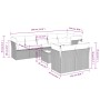 Gartenmöbel-Set 9-teilig mit grauen Polstern aus synthetischem Rattan von , Gartensets - Ref: Foro24-3249759, Preis: 581,27 €...