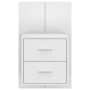 Glänzend weißer Wand-Nachttisch von vidaXL, Nachttische - Ref: Foro24-811001, Preis: 46,55 €, Rabatt: %