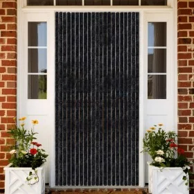 Anthracite gray chenille mosquito net curtain 100x220 cm by vidaXL, Mosquito nets for windows - Ref: Foro24-284290, Price: 61...