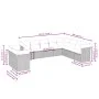 Set Gartensofas mit beigen Kissen 10 Stück synthetisches Rattan von , Gartensets - Ref: Foro24-3249697, Preis: 666,81 €, Raba...