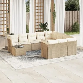 Garden sofa set 11 pieces with beige synthetic rattan cushions by , Garden sets - Ref: Foro24-3250097, Price: 694,31 €, Disco...