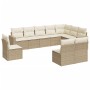 Garden sofa set with beige cushions 10 pieces synthetic rattan by , Modular outdoor sofas - Ref: Foro24-3251445, Price: 697,9...